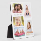 Grootmoeder kleinkinderen foto blanmeisjes fotoplaat (Zijkant)