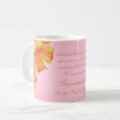 Grootmoeder lilies floral fine art gift mok (Voorkant links)