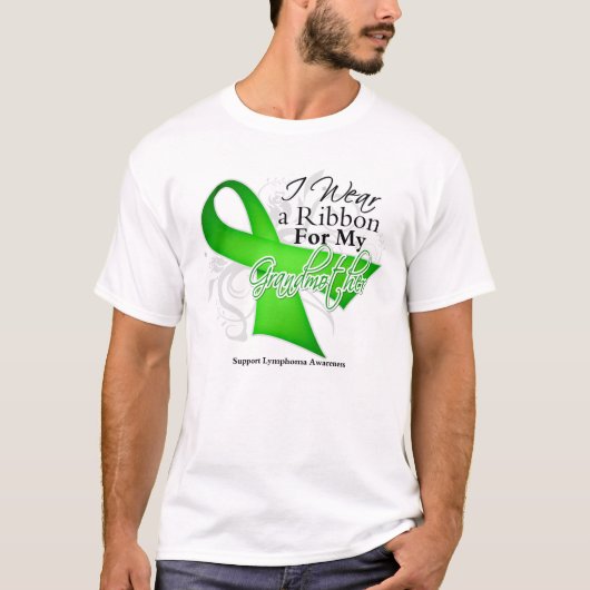 Grootmoeder Lime Green Ribbon - Lymfoom T-shirt (Voorkant)