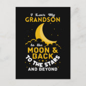 Grootmoeder Love Grandson Briefkaart (Voorkant)