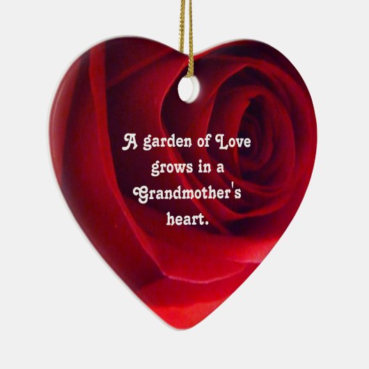 Grootmoeder Love Pendant Keramisch Ornament (Rechts)