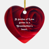 Grootmoeder Love Pendant Keramisch Ornament (Voorkant)