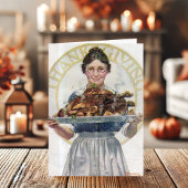  grootmoeder met Turkse Thanksgiving Feestdagen Kaart