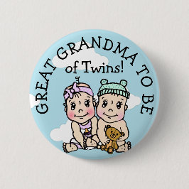 Grootmoeder met tweeling, Baby shower Button