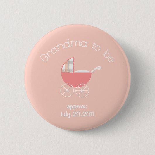 Grootmoeder om baby Girl Button te zijn (Voorkant)