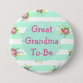 Grootmoeder om Baby shower Button te zijn (Voorkant)