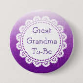Grootmoeder om Baby shower Button te zijn (Voorkant)