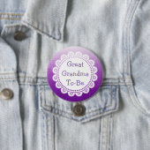 Grootmoeder om Baby shower Button te zijn (In situ)