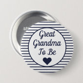 Grootmoeder om Baby shower Button te zijn (Voorkant /achterkant)