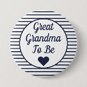 Grootmoeder om Baby shower Button te zijn (Voorkant)