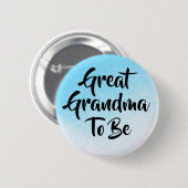 Grootmoeder om Baby shower Buttonnen te zijn Ronde Button 5,7 Cm (Voorkant /achterkant)