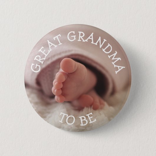 Grootmoeder om Baby shower te zijn Ronde Button 5,7 Cm (Voorkant)