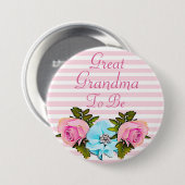 Grootmoeder om Baby shower te zijn Ronde Button 7,6 Cm (Voorkant /achterkant)
