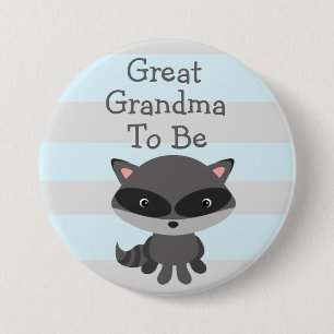 Grootmoeder om Button Raccoon Woodlands Theme te z