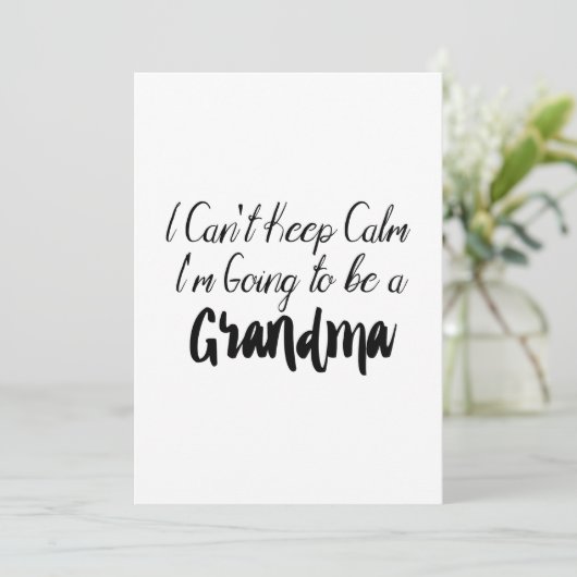 grootmoeder om naar grootmoeder te worden gepromoo (Staand voorkant)