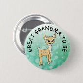 Grootmoeder om te worden, Baby shower Button Fawn (Voorkant /achterkant)