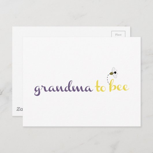 Grootmoeder om te worden briefkaart (Voorkant / Achterkant)