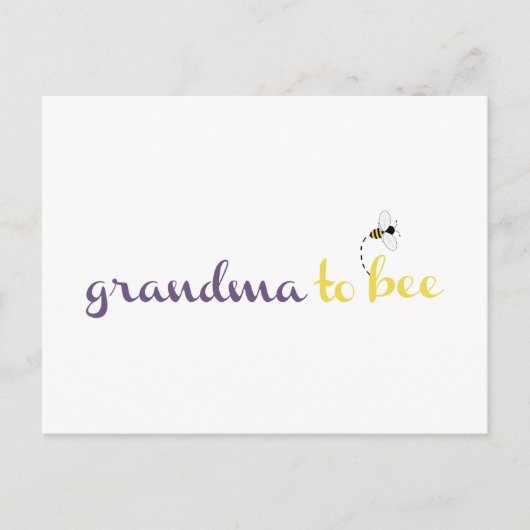 Grootmoeder om te worden briefkaart (Voorkant)