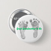 Grootmoeder om te worden ronde button 5,7 cm (Voorkant /achterkant)