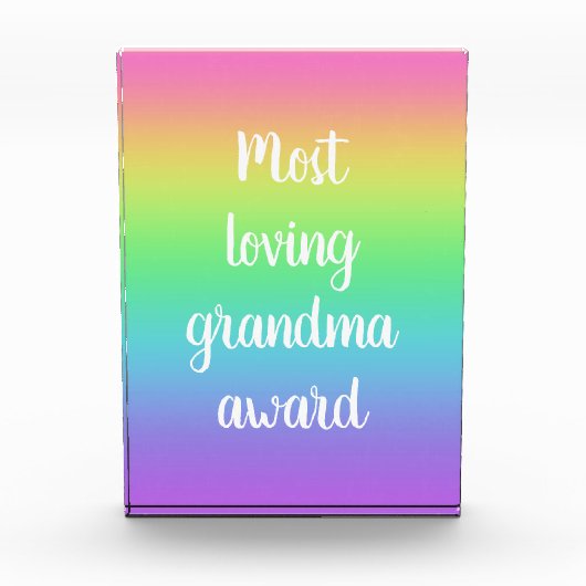 Grootmoeder-onderscheiding Fotoblokken (Voorkant)