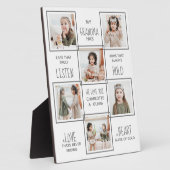 Grootmoeder op maat fotoplaat (Zijkant)