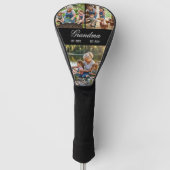 Grootmoeder Oprichting Fotocollage Aandenken Golfheadcover (Voorkant)