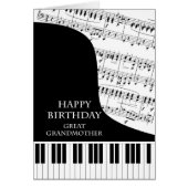 Grootmoeder Piano en Music Birthday (Voorkant)