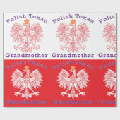 Grootmoeder Poolse Texan Eagle Cadeaupapier (Vlak)