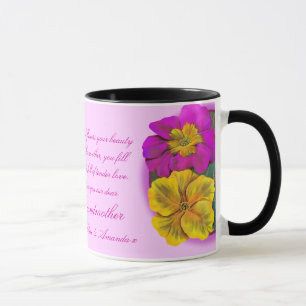 Grootmoeder primula floral fine art gift mok