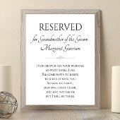 Grootmoeder redt een herdenkingshuwelijk poster