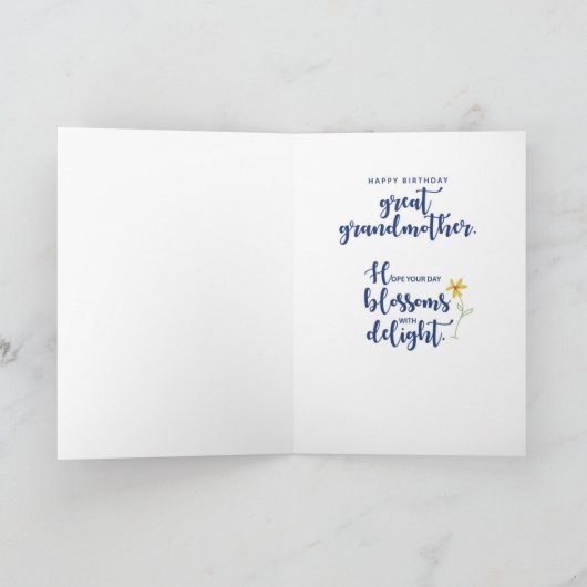 Grootmoeder Religieuze verjaardag Daisies Kaart (Binnen)