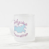 Grootmoeder (Russische kaart) Matglas Koffiemok (Voorkant links)