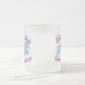 Grootmoeder (Russische kaart) Matglas Koffiemok (Center)