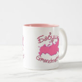 Grootmoeder (Russische kaart) Tweekleurige Koffiemok (Voorkant rechts)