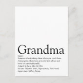 Grootmoeder, 's werelds beste oma briefkaart (Voorkant)