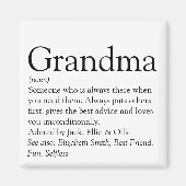 Grootmoeder, 's werelds beste oma magneet (Voorkant)