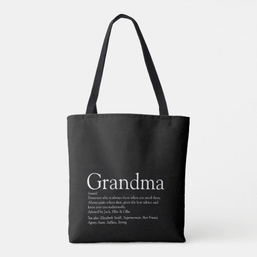 Grootmoeder, 's werelds beste oma tote bag (Achterkant)