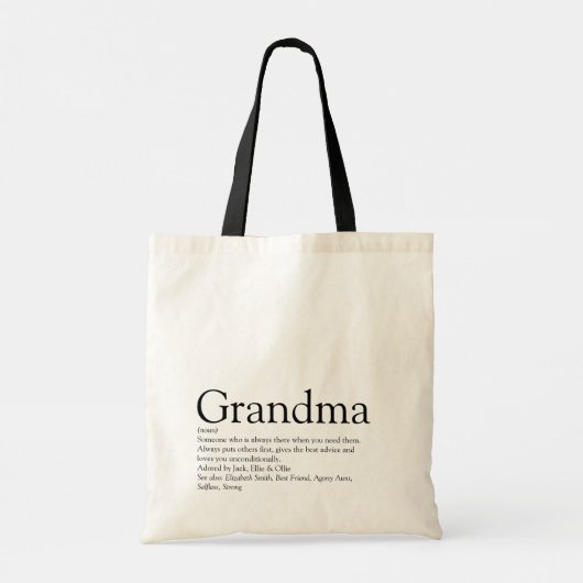 Grootmoeder, 's werelds beste oma tote bag (Achterkant)