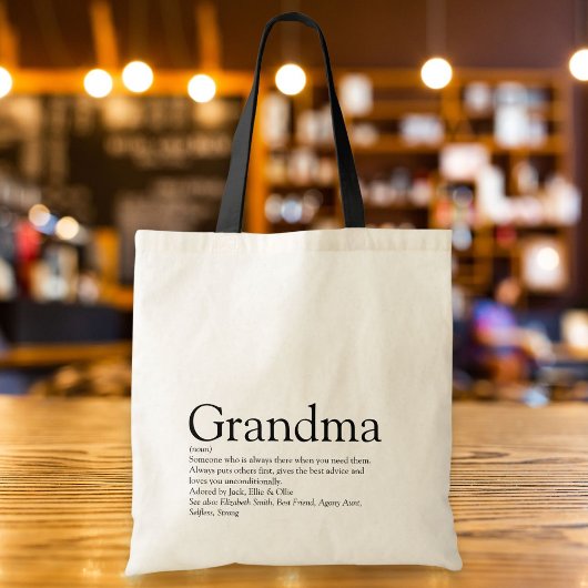 Grootmoeder, 's werelds beste oma tote bag