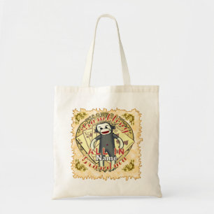 Grootmoeder Sock Monkey poker Tote Bag