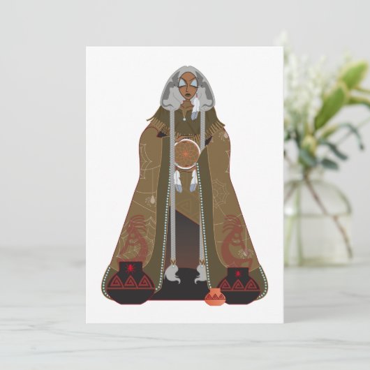 Grootmoeder Spider-uitnodigingen Kaart (Staand voorkant)