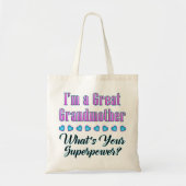 Grootmoeder Superpower Tas (Voorkant)
