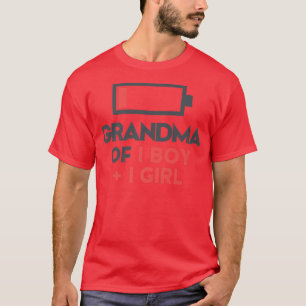 Grootmoeder van 1 jongen 1 meisje Gifts Gramms Gra T-shirt