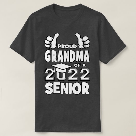 Grootmoeder van 2022 Gift van de Senior Graduation T-shirt (Design voorkant)