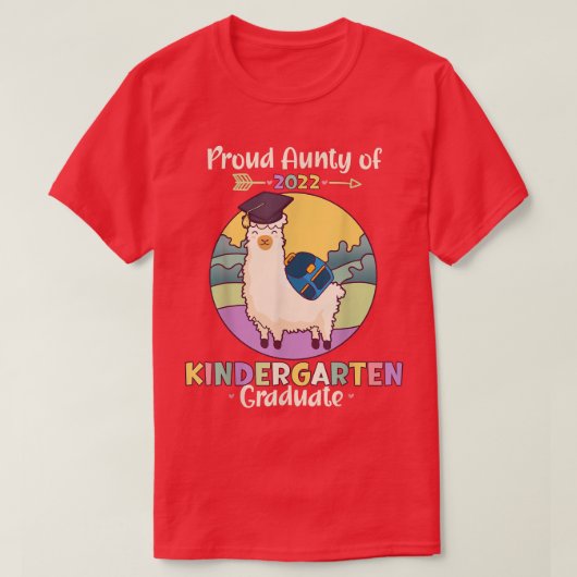 Grootmoeder van 2022 Kindergarten, Afstuderen T-shirt (Design voorkant)