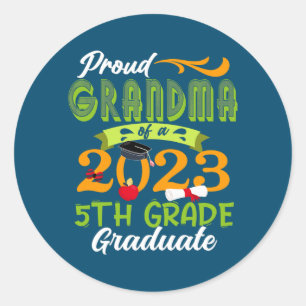 grootmoeder van 2023 5e klasse, Afstuderen Ronde Sticker