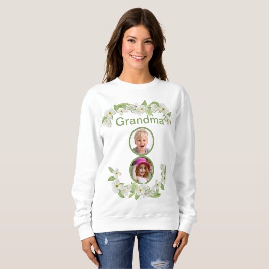 grootmoeder van 2 Sweatshirt (Voorkant volledig)