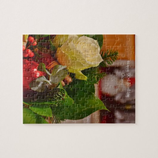 Grootmoeder van 90ste verjaardag. legpuzzel (Horizontaal)