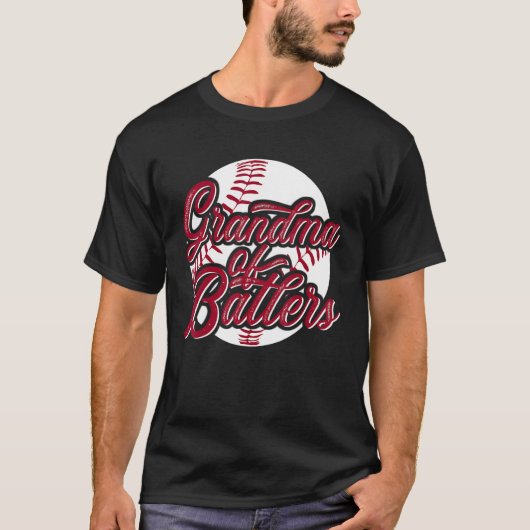 Grootmoeder van Ballers honkbal pa Softball T-shirt (Voorkant)