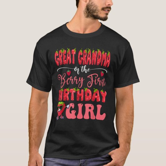 Grootmoeder van Berry eerste verjaardag meisje Str T-shirt (Voorkant)